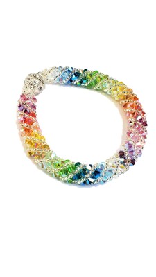 Multi Color Crystal Bracelet Beaded Bracelet - image3
